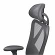 Urbanpro Contemporary Metal and Mesh Adjustable Office Chair in Black