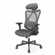 Urbanpro Contemporary Metal and Mesh Adjustable Office Chair in Black
