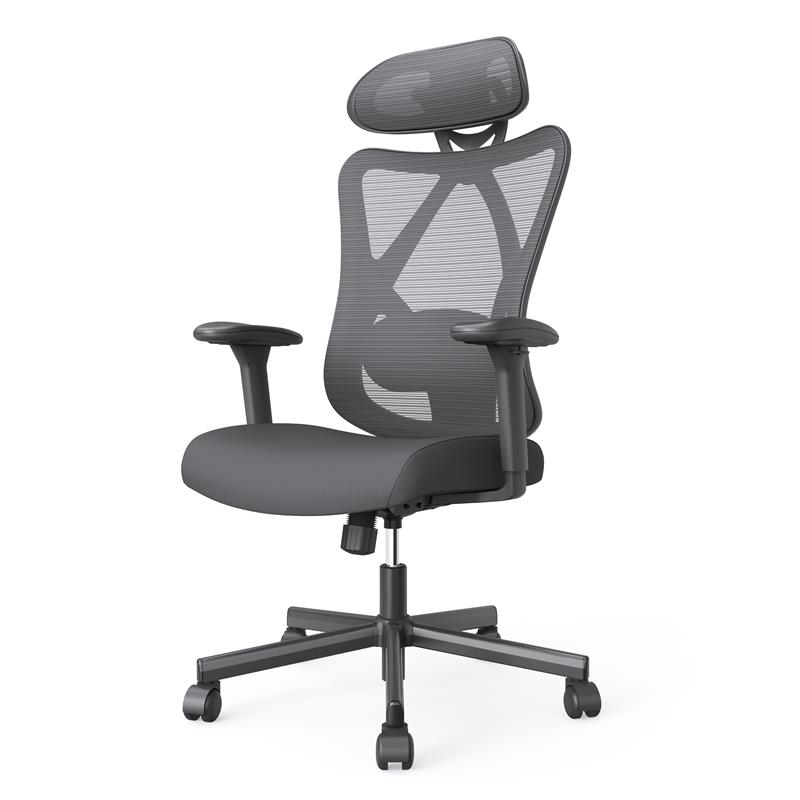 Urbanpro Contemporary Metal and Mesh Adjustable Office Chair in Black