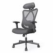 Urbanpro Contemporary Metal and Mesh Adjustable Office Chair in Black