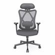 Urbanpro Contemporary Metal and Mesh Adjustable Office Chair in Black