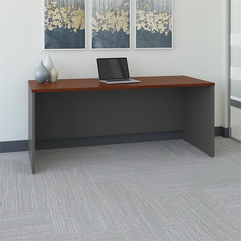 UrbanPro 72W x 30D Office Desk in Hansen Cherry - Engineered Wood