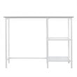 UrbanPro Glass White Desk Rectangular Sleek Minimalist 42