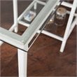 UrbanPro Glass White Desk Rectangular Sleek Minimalist 42