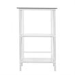 UrbanPro Glass White Desk Rectangular Sleek Minimalist 42