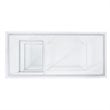 UrbanPro Glass White Desk Rectangular Sleek Minimalist 42