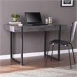 UrbanPro Transitional Engineered Wood Small Space Writing Desk in Black