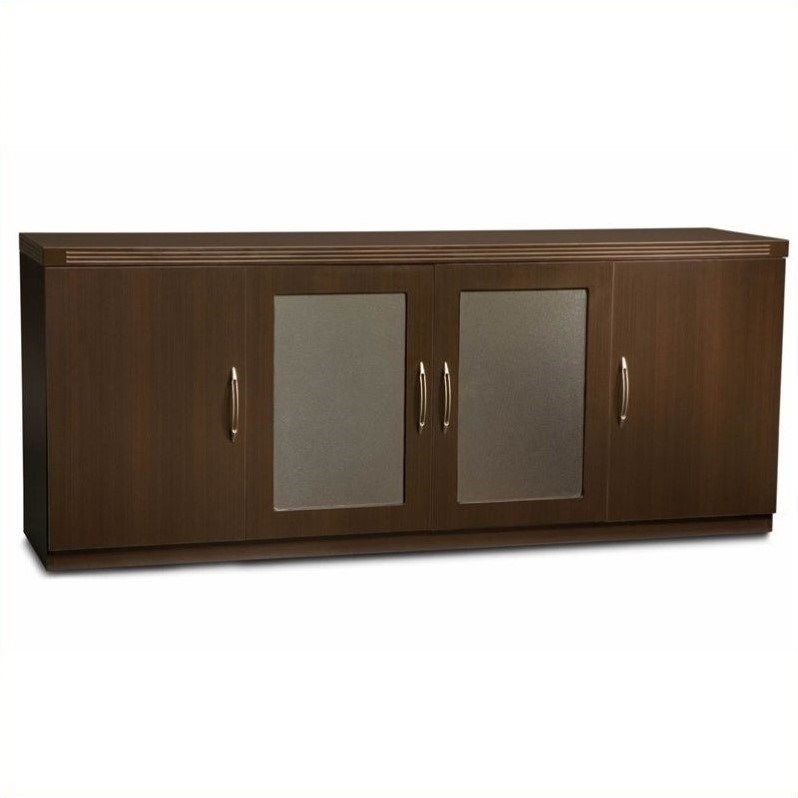 Urbanpro Mid-Century Engineered Wood Brown Low Wall Storage Cabinet