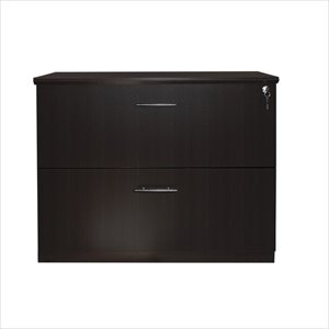 urbanpro engineered wood 2 drawer lateral filing cabinet in espresso