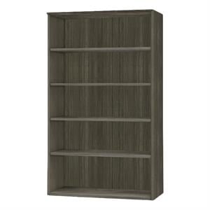 Urbanpro Contemporary Metal Bookcase (5 Shelf) in Gray Steel