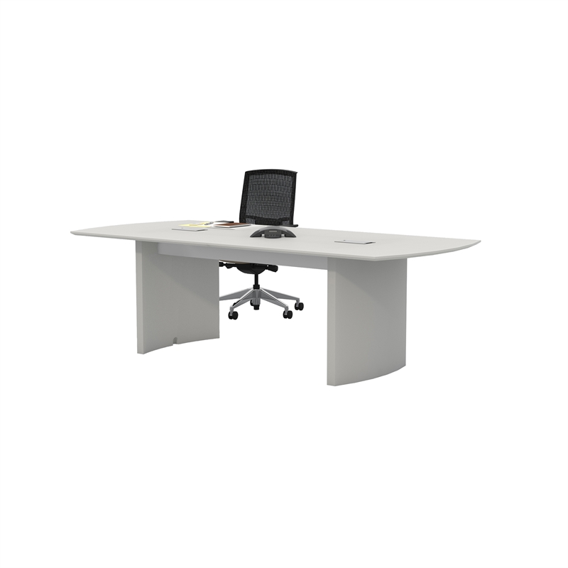 Urbanpro Modern Engineered Wood 8' Conference Table in Sea Salt White