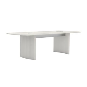 urbanpro modern engineered wood 8' conference table in sea salt white