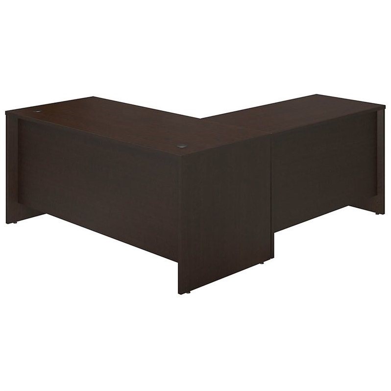 UrbanPro 66W x 30D Desk Shell with 48W Return in Mocha Cherry