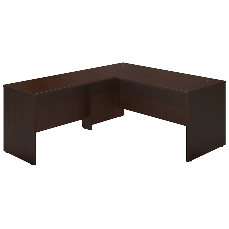 UrbanPro 66W x 30D Desk Shell with 48W Return in Mocha Cherry