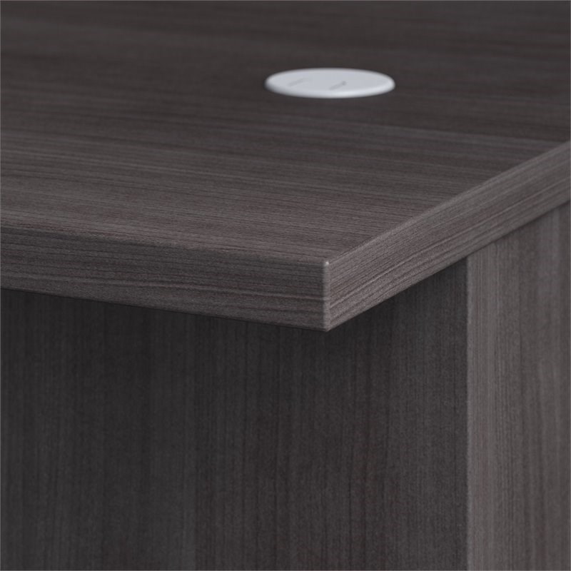 UrbanPro 72W L Shaped Desk with Drawers in Storm Gray - Engineered Wood