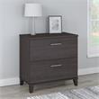 UrbanPro Modern 2 Drawer Lateral File Cabinet in Storm Gray Finish