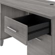 UrbanPro 60W Office Desk with Drawers in Platinum Gray - Engineered Wood