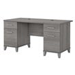 UrbanPro 60W Office Desk with Drawers in Platinum Gray - Engineered Wood