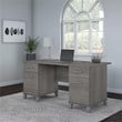 UrbanPro 60W Office Desk with Drawers in Platinum Gray - Engineered Wood