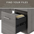 UrbanPro 60W Office Desk with Drawers in Platinum Gray - Engineered Wood