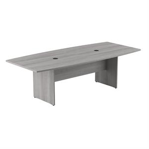 UrbanPro Conference Table with Wood Base in Platinum Gray - Engineered Wood