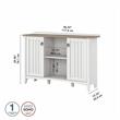 UrbanPro Accent Storage Cabinet with Doors in White/Shiplap - Engineered Wood