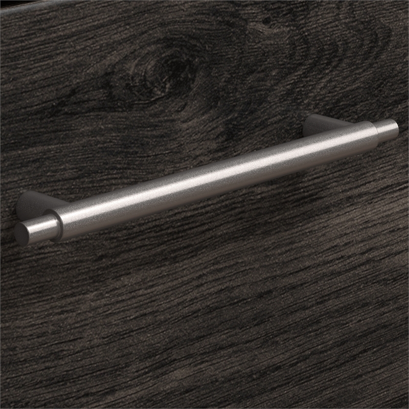 UrbanPro 2 Drawers Farmhouse Wood Lateral File Cabinet in Gray