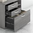 UrbanPro Office Storage Cabinet with Drawers in Platinum Gray - Engineered Wood