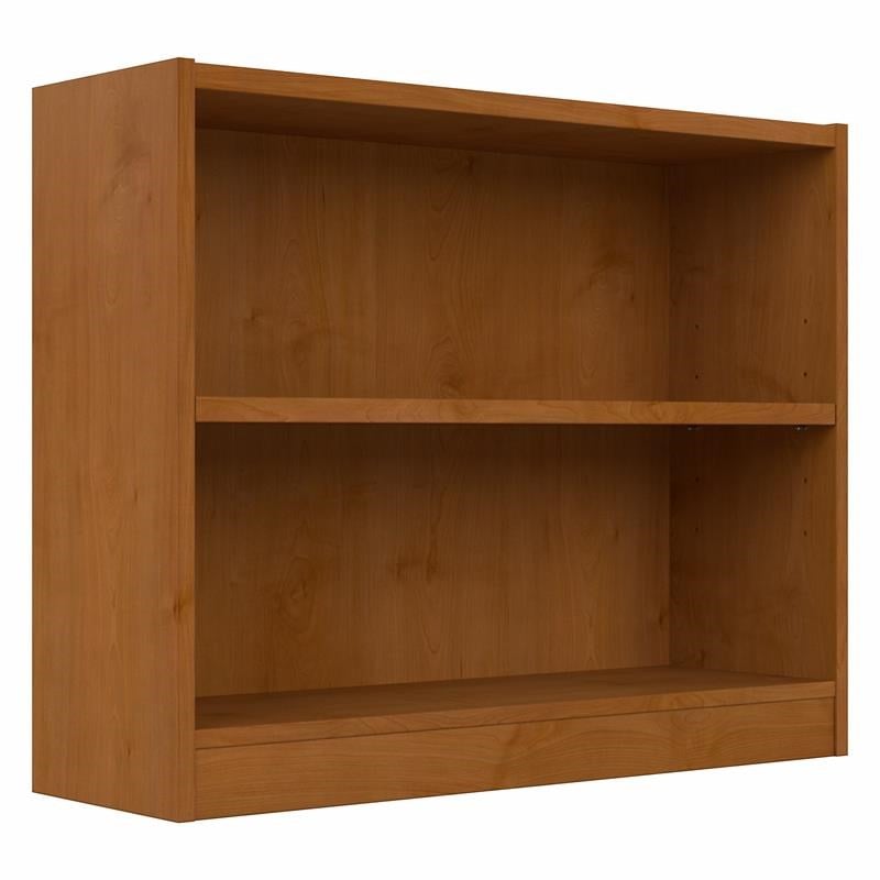 UrbanPro Small 2 Bookshelf Bookcase in Natural Cherry - Engineered Wood