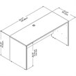 UrbanPro 60W x 24D Credenza Desk in White Finish - Engineered Wood