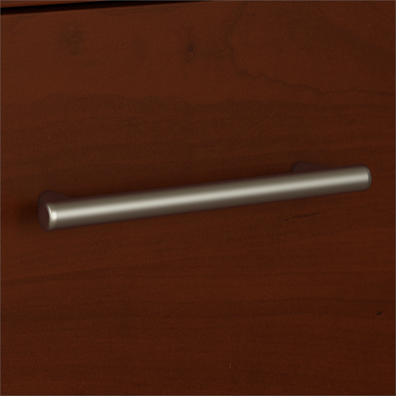 UrbanPro 72W 3 Position Sit to Stand L Desk in Hansen Cherry