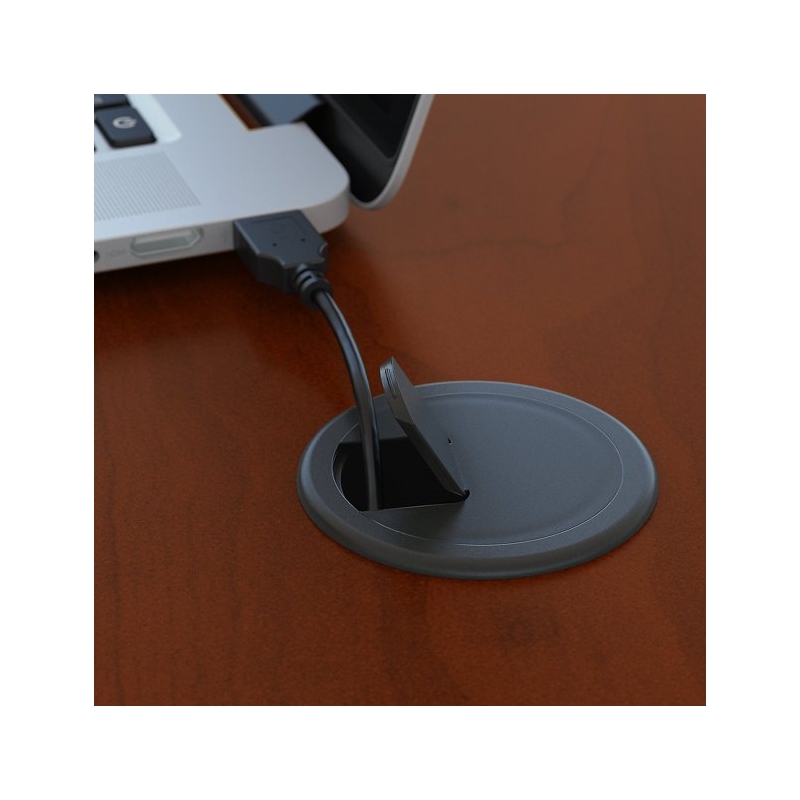 UrbanPro 48W x 30D Office Desk with Drawers in Hansen Cherry - Engineered Wood