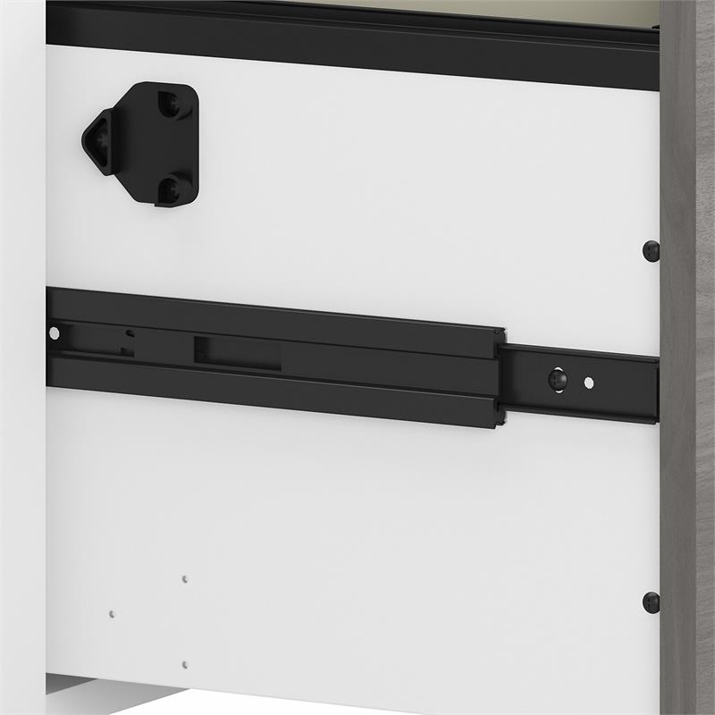UrbanPro 2-Drawer Engineered Wood Lateral File Cabinet in Gray/Pure White