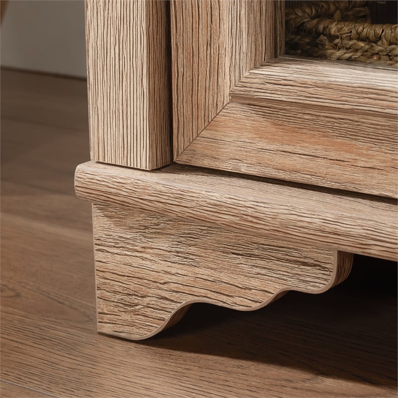 Urbanpro Modern Engineered Wood Library Base in Brushed Oak Finish