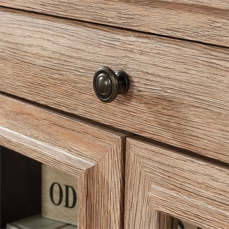 Urbanpro Modern Engineered Wood Library Base in Brushed Oak Finish