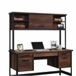 Urbanpro Engineered Wood and Metal Hutch in Barrel Oak Finish
