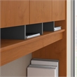 UrbanPro 72W U-Desk with Hutch and Storage in Natural Cherry - Engineered Wood