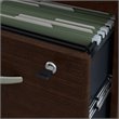 UrbanPro 60W RH Bow Front U Desk with Drawers in Mocha Cherry - Engineered Wood