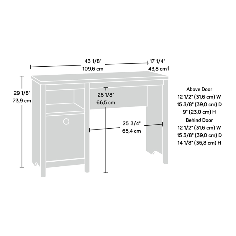 UrbanPro Modern Transitional Engineered Wood Desk in Timber Oak