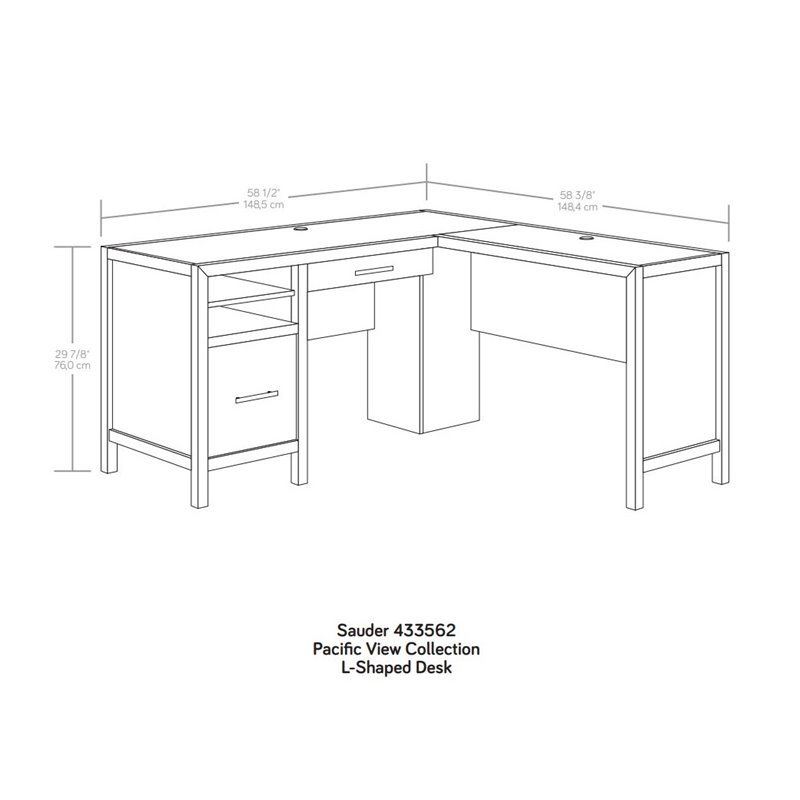 UrbanPro Engineered Wood L-Shaped Home Office Desk in Prime Oak