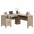 UrbanPro Engineered Wood L-Shaped Home Office Desk in Prime Oak