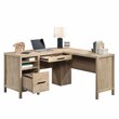 UrbanPro Engineered Wood L-Shaped Home Office Desk in Prime Oak