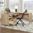 UrbanPro Engineered Wood L-Shaped Home Office Desk in Prime Oak