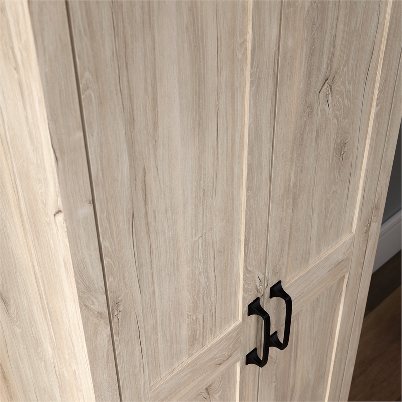 UrbanPro Engineered Wood 2-Door Storage Cabinet in Chalk Oak