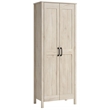 UrbanPro Engineered Wood 2-Door Storage Cabinet in Chalk Oak