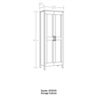 UrbanPro Engineered Wood 2-Door Storage Cabinet in Raven Oak