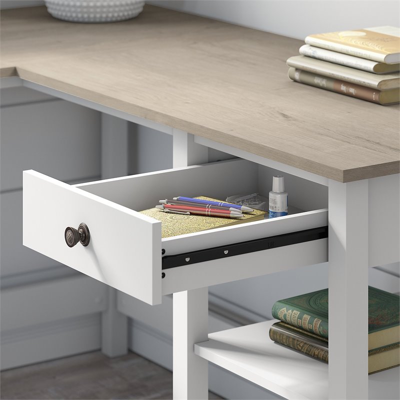 UrbanPro 60W L Shaped Computer Desk with Lateral File Cabinet