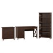 UrbanPro 54W Computer Desk 3 Piece Office Suite in Bing Cherry