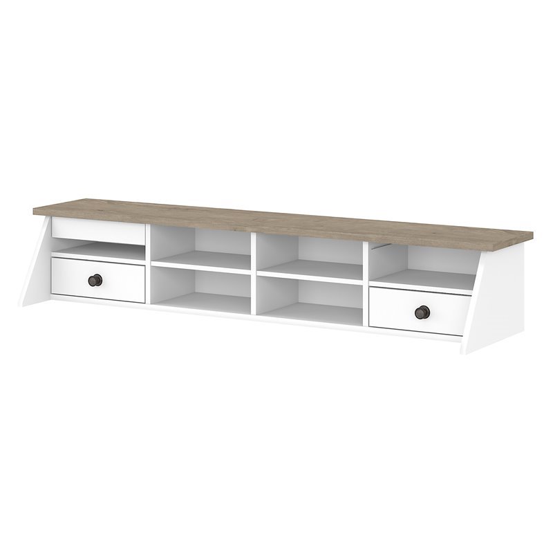 UrbanPro Desktop Organizer in Shiplap Gray / White - Engineered Wood