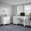 UrbanPro 54W Computer Desk with Storage and Lateral File Cabinet